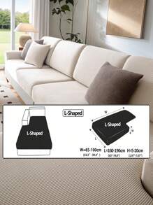 1 szt. Elastyczny wodoodporny pokrowiec na sofę żakardową, pokrowce na sofę modułową, odporne na zużycie, rozciągliwe pokrowce na sofę, zmywalne, miękkie pokrowce na poduszki na sofę, antypoślizgowe pokrowce na meble, pokrowce na sofę dla zwierząt