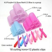 12/24/30/48st - Krultang met clip Zelf-primende krultang, Geschikt voor lang haar, halflang haar, kort haar, dik haar, fijn haar, pony's, pluizig haar, zelfbedieningskapselontwerp DIY krultang
