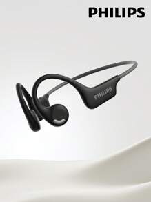 PHILIPS Casque Bluetooth PHILIPS TAA1708, crochet d'oreille son ambiophonique HIFI, audio directionnel, pour sport, course à pied, cyclisme, longue durée de vie de la batterie, annulation du bruit, appel, musique, jeux, casque sans fil à écouteurs ouverts, compatible avec les smartphones et les ordinateurs
