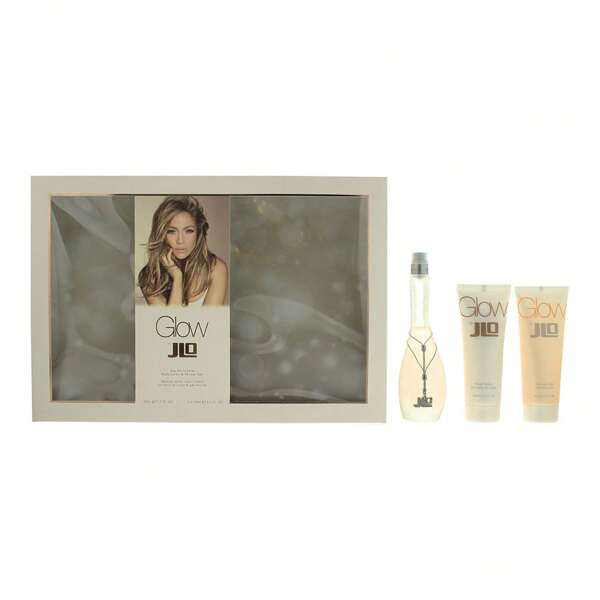 Jennifer Lopez Glow Eau De Toilette 50ml, Shower Gel 75ml & Body Lotion 75ml Set