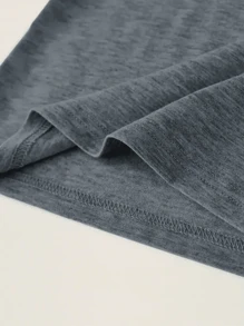 3 件混合装复古风格字母印花舒适 T 恤，休闲圆领短袖运动上衣，女士服装 - 彩色 - 查看 10