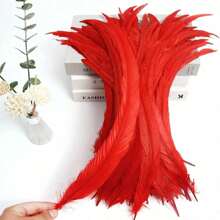 100PCS Rooster Tail Feathers 25-30cm /10-12 Inch Carnival Party Performances Stage Costume Decoration DIY Headwear Feathers Wedding Decoration Headwear Feathers - Multicolor - View 19