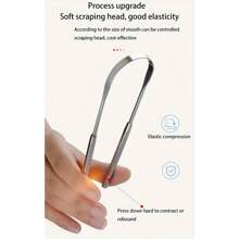 1/2/3/4件套刮舌器铁盒套装 U型不锈钢刮舌器 减少口臭 不锈钢舌头清洁器 金属刮刀 舌刮器清洁器 清新口气 对抗口臭 便携易用 男女皆宜 - 銀色 - 查看 11