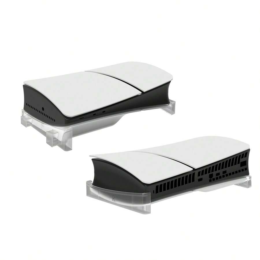 AriKroii Horizontal Stand For PlayStation5 Pro/PlayStation5 Slim Console - Compatible With PlayStation5 Pro/PlayStation5 Slim Disc/Digital Editions - White - View 1