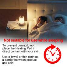 男女通用 USB 供电加热肩部按摩器，3 种振动和加热设置，适合运动和送礼 - 黑色 - 查看 8