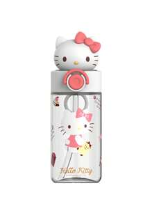 Sanrio 1pc Sanrio Kuromi Water Bottle Water Cup, 500ml Straw Cup,For Outdoor, Camping,Easy To Carry,Holiday Gifts, Birthday Gifts, Party Gifts,Cute Student High Bounce Straw Cup,High Aesthetic Water Cup