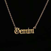 18K Gold Plated Customizable Zodiac Sign Necklace, Unique Design - Gold - View 16