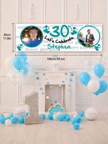 Custom Happy Birthday Banner Customized Birthday Banner With Photo Name Personalized Banner For Birthday Party Decor Indoor Or Outdoor Birthday Party Supplies For Boys Girls Boy Girl