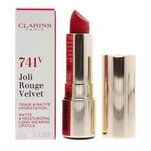 Clarins Joli Rouge Velvet Matte & Moisturizing Long Wearing Lipstick 741V Red Orange 3.5g - 741V Red Orange - View 1