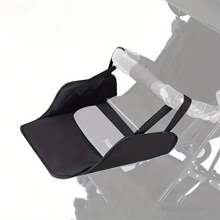 1 件婴儿推车脚踏板延长板，可伸缩和可调节脚踏板 - 黑色 - 查看 2