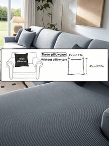 1 szt. Elastyczny wodoodporny pokrowiec na sofę żakardową, pokrowce na sofę modułową, odporne na zużycie, rozciągliwe pokrowce na sofę, zmywalne, miękkie pokrowce na poduszki na sofę, antypoślizgowe pokrowce na meble, pokrowce na sofę dla zwierząt