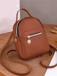 1pc Fashion Women Backpack Mini Soft Touch Multi-Function Small Backpack Female Ladies Shoulder Bag Girl