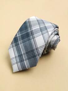 1 Stück karierte lässige Polyester Strick Krawatte, geeignet für alle Jahreszeiten als Kleidung für Weihnachtsdekoration - Verschiedenfarbig - Übersicht 5