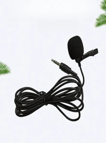 1pc Portable Karaoke Microphone - Omnidirectional Sound - Clip-On Microphone Suitable For Interviews And Singing - Perfect For Recording And Entertainment Anytime, Anywhere