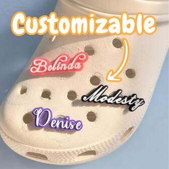 Anpassade skoberlocker Söta och enkla personliga 3D-tryckta skoberlocker med namnlogotyp Gör-det-själv-skonålar Tillbehör för dekorationer Prydnadsväxt, Snygg, Mode, Hipster, Kontrakterad, Casual, Söta sötnosar, Minimal chic, Mysig Anpassad, Unik, Personliga Idealiska Gåvor till Honom, Perfekta Gåvor till Hennes Familj, Vänner Prydnadsväxt, Snygg, Mode, Hipster, Kontrakterad, Casual, Söta sötnosar, Minimal chic, Mysig Anpassad, Unik, Personliga Idealiska Gåvor till Honom, Perfekta Gåvor till Hennes Familj, Vänner, Chic Höst, Glamourlook