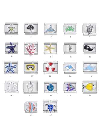 1pc Steel Square Ocean Animal Series Bracelet Accessories, DIY Stylish & Cute Bracelet Parts For Men & Women