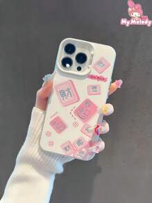 Sanrio Etui na iPhone'a w stylu retro komiksowym Hello Kitty/My Melody dla dziewcząt, nastolatek i uczennic, wzór Y2K, urocze etui ochronne z kreskówek, odporne na upadki, odporne na wstrząsy, odporne na zarysowania, lekkie, dopasowane, styl kawaii, popularne akcesorium do telefonu, niezbędny przedmiot, codzienne użytkowanie, szkoła, podróże, zakupy, kawiarnia, prezent urodzinowy, urocze etui na telefon dla młodych kobiet i nastolatek