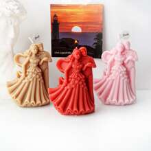 Wedding Bride Groom Aromatic Candle Silicone Mold Couple Statue Resin Mold Lover Valentine's Day Wedding Decoration Mold Handmade Gift - White - View 11