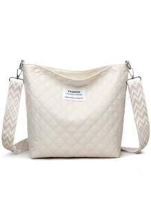 Women's Fashion Diamond Quilted Lightweight Nylon Crossbody Bag