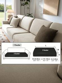 1 szt. Elastyczny wodoodporny pokrowiec na sofę żakardową, pokrowce na sofę modułową, odporne na zużycie, rozciągliwe pokrowce na sofę, zmywalne, miękkie pokrowce na poduszki na sofę, antypoślizgowe pokrowce na meble, pokrowce na sofę dla zwierząt