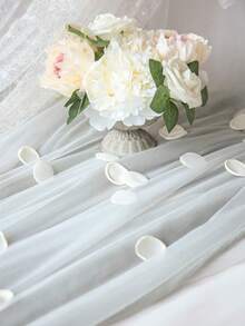 200pcs Rose Petals, Faux Silk Flower Petals For Wedding Flower Girl Basket White Aisle Scatter Dinner Table Centerpieces Party Confetti Bridal Shower Romantic Night Decoration - Multicolor - View 6