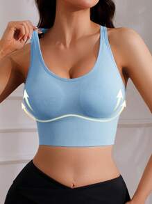 Women's Sports Bra With Lift & Support, Seamless, Wireless, Breathable Sports Underwear