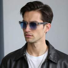 HBK HBK New Casual Glasses - Square Temple Metal Core Fashion Frame,Men's Women's Classic Eyeglasses, Suitable For Outdoor Sports, Travel, Driving & Beach Parties Street Decors Photo Props With Full Package For Summer Beach Vacation,Outdoor,Travel