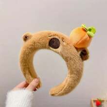 1 Diadema de peluche de delfín lindo - Diadema de terciopelo de unicolor para vestirse, adecuada para lavarse la cara, juegos de roles de fiesta, accesorios con tema animal, carnaval/fiesta de cumpleaños, decoración del hogar/baño, decoración de otoño, regreso a la escuela