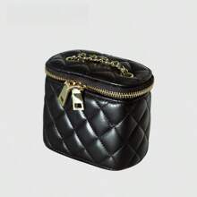 Lipstick Bag Crossbody For Women, Fashionable Niche Chain Strap Rhombic Handbag, Portable Shoulder Bag For Going Out & Shopping