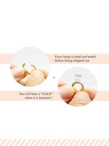 1只925纯银迷你四叶草耳夹耳环，金色花朵星空耳夹耳环，适合女性日常佩戴（单只出售，非一对） - 四葉草耳環 - 查看 9