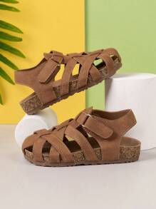 New Style Kids Fashion Non-Slip Wear-Resistant Soft Bottom Sandals - Brown - View 2