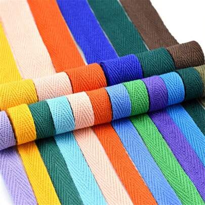 1pc 5yards 10mm 20mm Ribbon Handmade Hserring Bone Ribbon For Apparel Sewing Fabric Home Decoration
