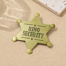 Sheriff Badges, Western Police Vest Badge, Deputy Sheriff Badge, Cowboy Party Decoration Badge,Makeup Ball Costume Props Party Favors Supplies, Police Badge Medallion Pins For Carnival Prizes, Party Bag Gift Fillers