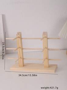 1pc High-Grade Natural Wood Eyeglasses Storage Rack With 1-6 Layers For Displaying Sunglasses And Glasses, Gender Reveal Party, Perfect For Birthdays, Weddings, Parties, The Perfect Gift For Colleagues, Friends, And Family, Back To School