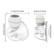 Extractor de leche portátil, función de memoria, recargable, con modo de masaje y extracción, 24 mm, color blanco, pantalla LCD, extractores de leche eléctricos manos libres con 2 modos, 9 niveles, 1 - Rosa Pálido - Ver 12