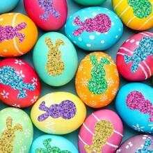 Easter Rabbit Stickers - Colorful Laser Cut Rabbit Stickers, 5 Shiny Colors, Self-Adhesive Sealing Labels, Suitable For Envelopes, Diaries, And Party Gifts - Multicolor - View 4