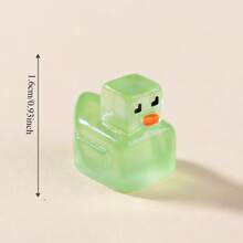 10/20 件迷你树脂鸭子，夜光小人物鸭子趣味微型树脂小雕像鸭子小卡通人物鸭子适用于家居汽车办公室装饰青少年派对礼物（颜色随机）