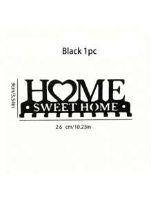 钥匙挂钩家用字母创意挂钩门上收纳架铁艺简约墙壁衣架黑色钥匙扣壁挂式收纳架，金属艺术装饰挂钩，可挂外套、帽子、入口走廊、厨房 - 彩色 - 查看 10