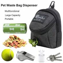 Sac à friandises pour dressage de chien portable, sac à friandises pour animaux de compagnie pour l'extérieur, sac à récompenses pour chiots, sac à ceinture pour sacs à déjections canines, accessoires pour animaux de compagnie