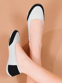 Zapatos planos simples para mujer, cómodos con suela blanda y talla grande, bestsellers con diseño transpirable y antideslizante, nuevos zapatos cómodos para caminar de unicolor para primavera/verano