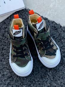 OPOEE White Cloth Shoes Baby White Shoes Middle Sneakers Children's Canvas Shoes Spring And Autumn Korean Version Simple Boy And Girl Shoes Fashion Low-Top Casual Lace-Up Track Shoes Classic Low-Top Canvas Shoes All Casual Sports Skateboard Children's Shoes