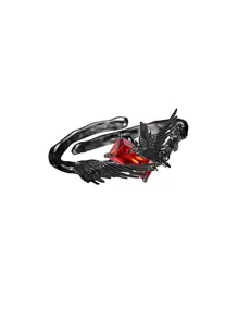 MASW 原创设计荆棘系列复古暗黑酷乌鸦戒指，小众奢华情侣指节戒指，适合节日、派对首饰