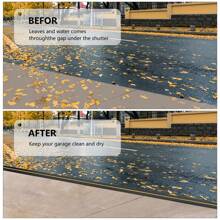 Tira de sellado de goma para puerta de garaje de 6 metros de color negro