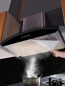 24pcs/12pcs Disposable High Performance Oil Absorbing Odorless Kitchen Cooker Vent Filter Papers, Universal Size With Hook And Loop Adhesive Protective Film