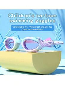 1 pieza/2 piezas Gafas y gorro de natación de silicona para jóvenes - Antivaho, a prueba de fugas, ajuste cómodo para niños y niñas, ideal para deportes acuáticos
