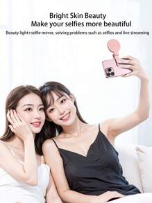 Live Streaming & Selfie Lighting Kit, Rear Selfie Mirror & Clip-On Lighting, Optimize Shooting Lighting, Mini Portable Enhance Live Streaming & Selfie Image Quality - Multicolor - View 7