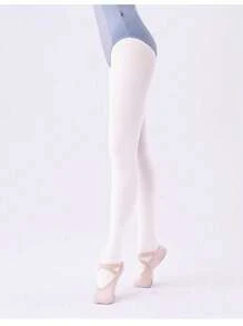1 pieza Mallas de ballet, Leggings con puntera de 80D de espesor, adecuado para adolescentes menores de 16 años, Primavera/Verano