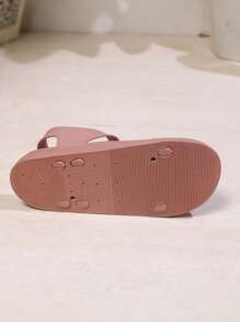 Women's Fashion Sport Sandals, Thick Sole Casual Summer Roman Toe Open Slide Beach Shoes - Pink - View 6