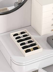6 Grid Home Sunglasses Jewelry Storage Box