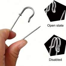 30pcs Pins, 7 Sizes Extra Large Pins - Suitable For Blankets, Sofas, Home Decor, Sweaters, Sewing, Scarves, Skirts, Crafts, Etc.